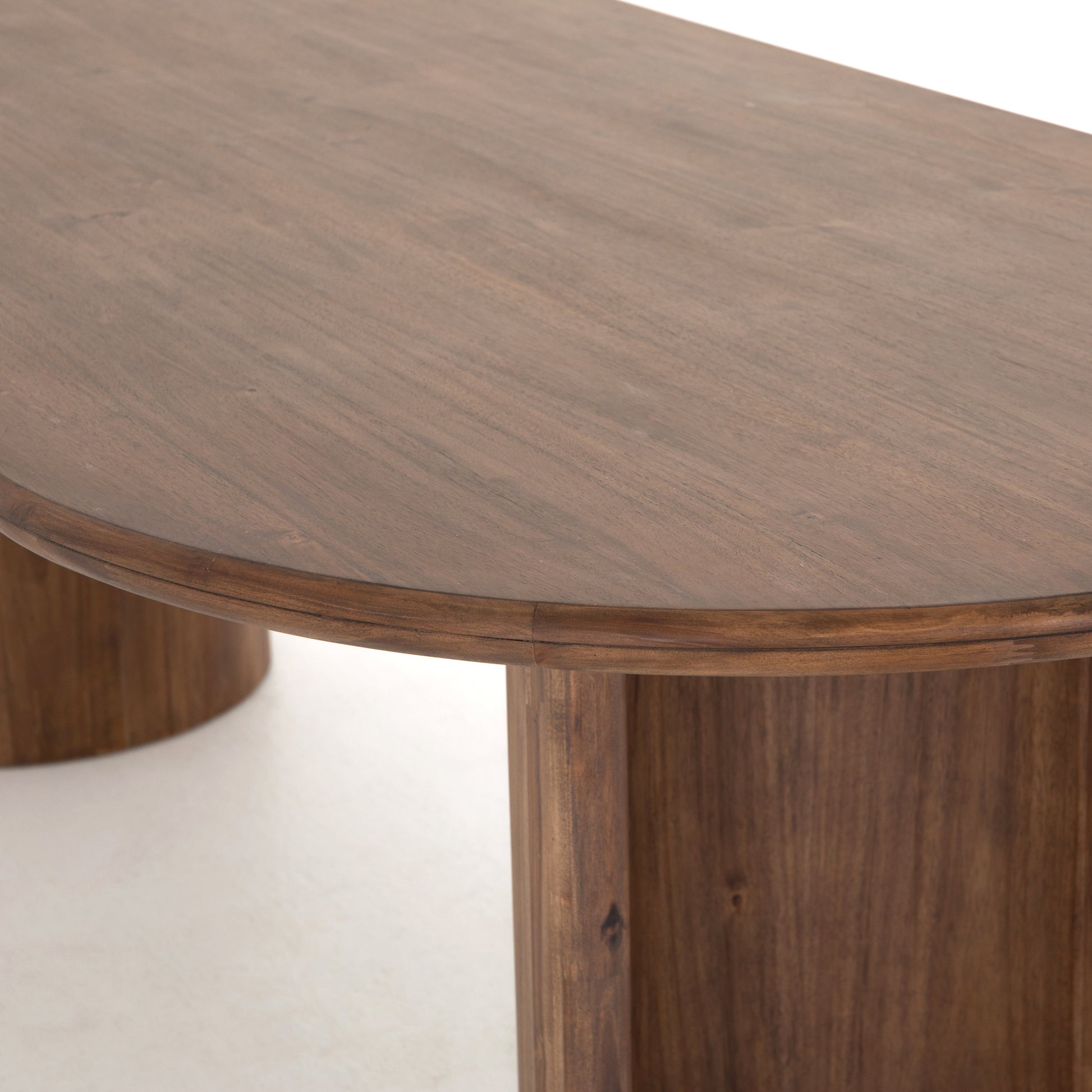 Paden Dining Table by Four Hands. Made from thin acacia veneer, solid acacia in a modern style.