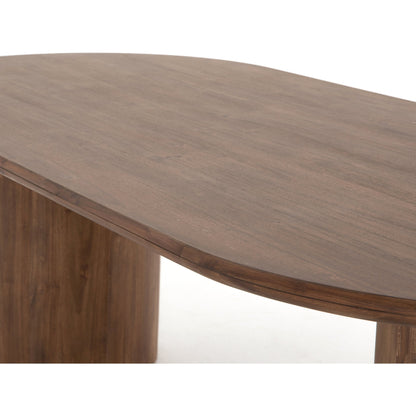 Paden Dining Table by Four Hands. Made from thin acacia veneer, solid acacia in a modern style.