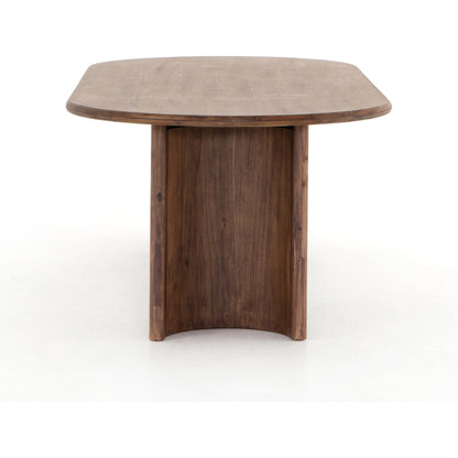 Paden Dining Table by Four Hands. Made from thin acacia veneer, solid acacia in a modern style.