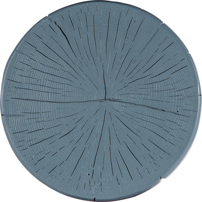 Commerce & Market Carved Stump Side Table by Hooker Furniture in blue. Made from resin in a transitional style.