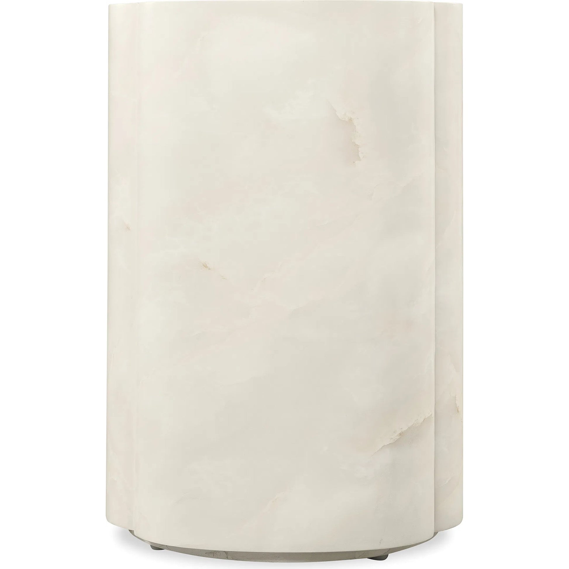 Eleana Round Accent Table by Hooker Furniture in faux onyx. Made from resin in a modern style.