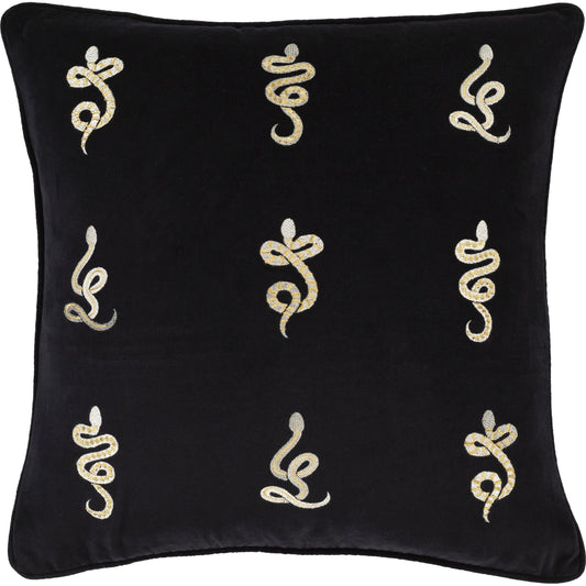 Vida Pillow - 23926 by Surya in black. Made from 100% cotton in a eclectic & global style.