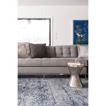 Viera VR-06 Rug by Loloi in light blue, gray. Made from unique in a transitional style.
