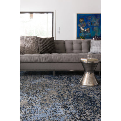 Viera VR-07 Rug by Loloi in gray, navy. Made from unique in a modern style.