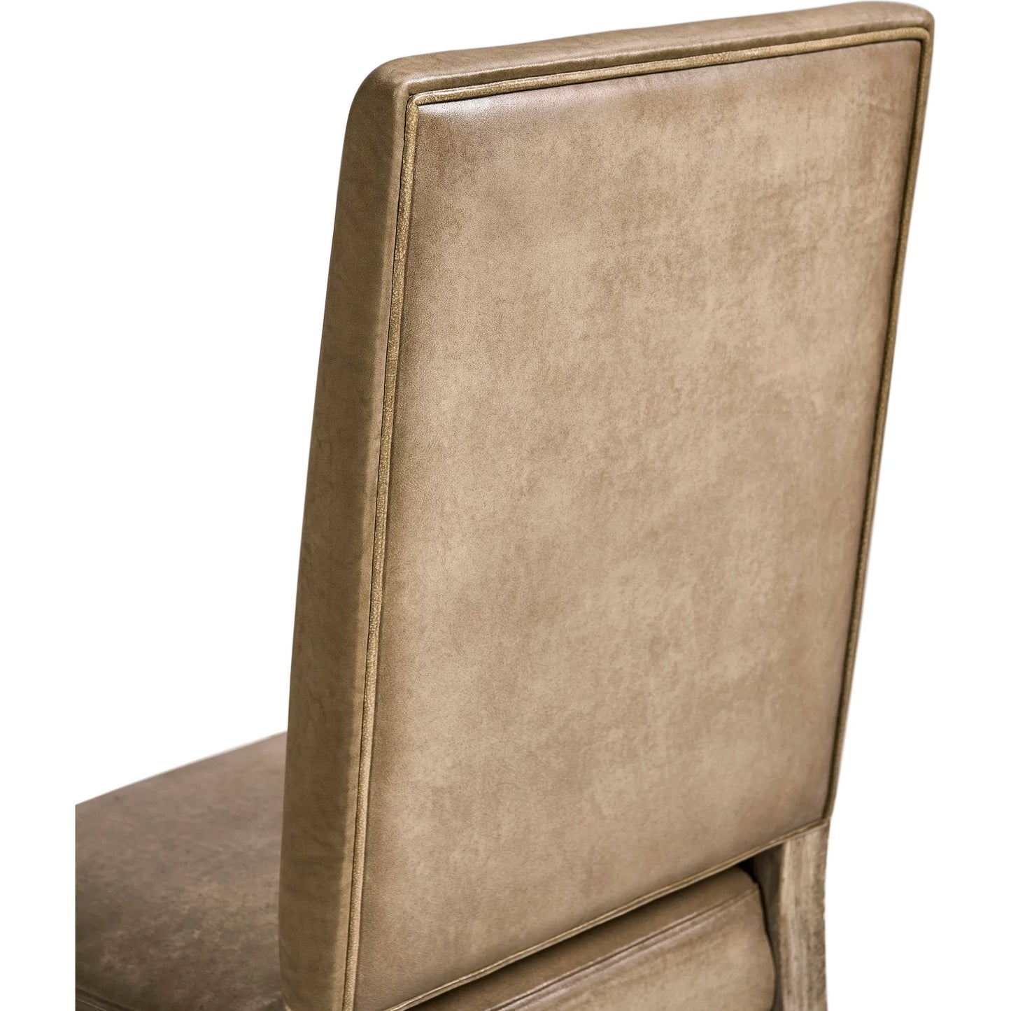 004 SI-2462614 | Closeup | Sagehill Leather Side Chair (Set of 2) by Jonathan Charles in timberon grey oak. Made from oak in a traditional style.