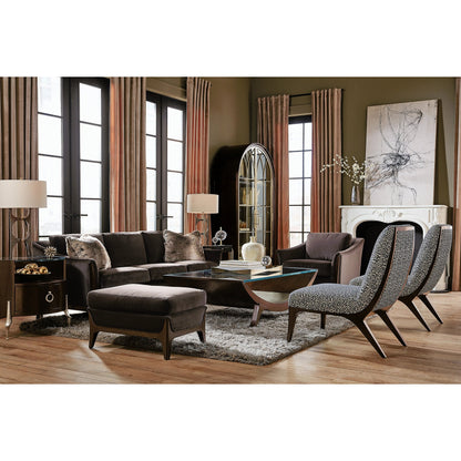 Sophia Chair by Hooker Furniture in rich cathedral cherry. Made from unique in a modern style.