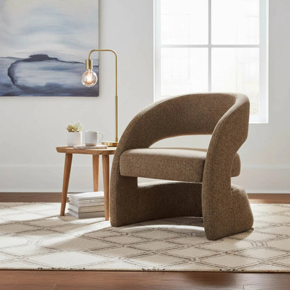 Virgo Club Chair by LH Imports. Made from polyester, foam in a unique style.