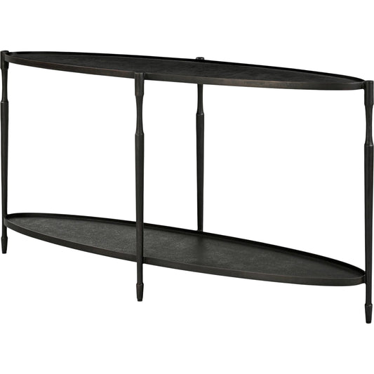 Vitra Console Table by Surya in metallic bronze and powder coated. Made from iron in a unique style.