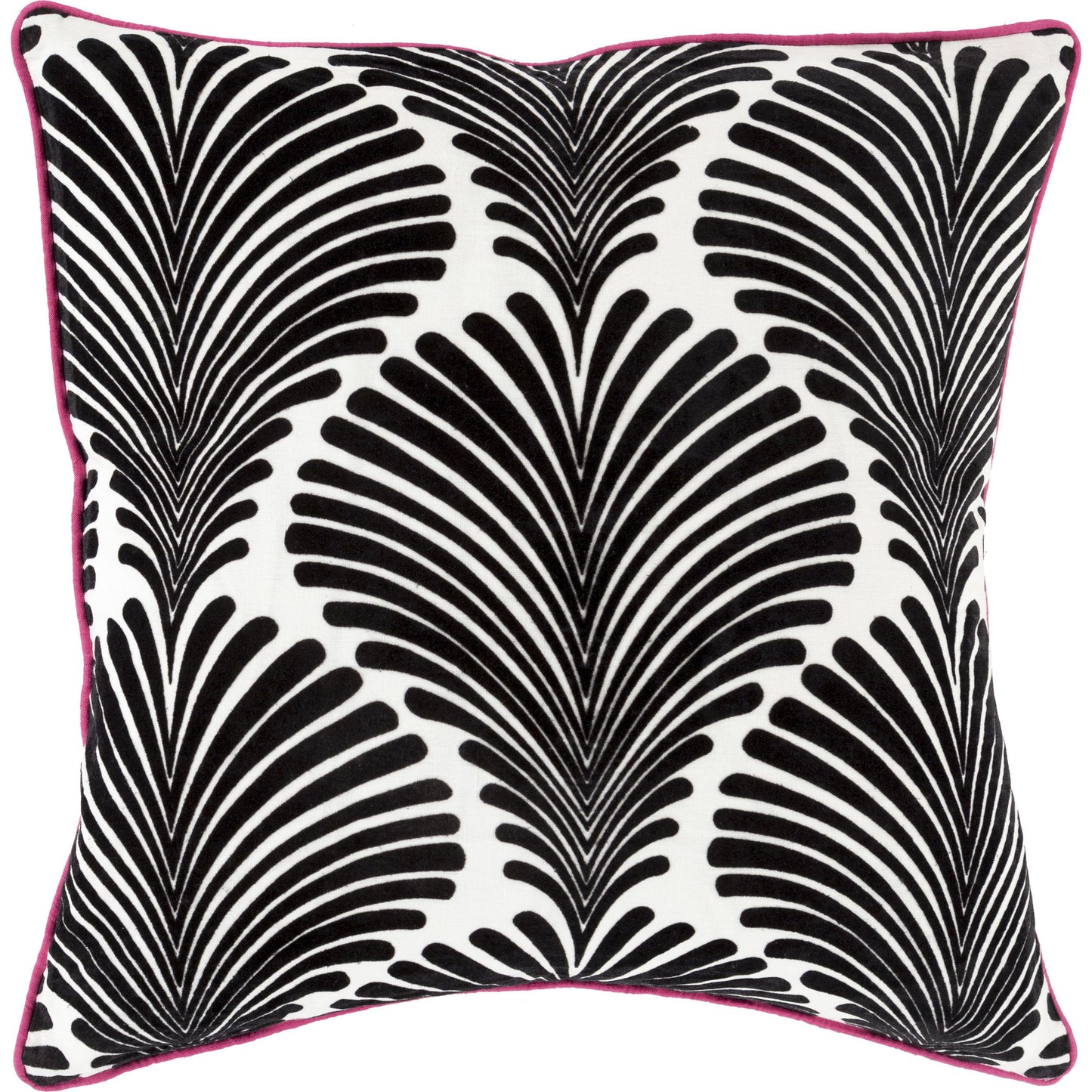005 O-SURYA-VIV006-2222D,O-SURYA-VIV006-2222P | Primary Silo | Viviane Indoor/Outdoor Pillow by Surya in black, ivory. Made from unique in a modern style.