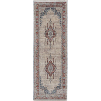 Marquette Transitional Rug - 39GRF by Feizy in gray, red, blue. Made from unique in a unique style.