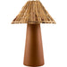 Vikundu Accent Table Lamp by Livabliss in hand painted. Made from ceramic, seagrass, polyester in a unique style.
