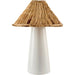 Vikundu Accent Table Lamp by Livabliss in hand painted. Made from ceramic, seagrass, polyester in a unique style.