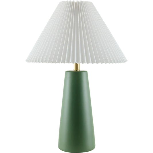 Vikundu Accent Table Lamp by Livabliss in hand painted. Made from ceramic, polyester, iron in a unique style.