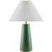 Vikundu Accent Table Lamp by Livabliss in hand painted. Made from ceramic, polyester, iron in a unique style.