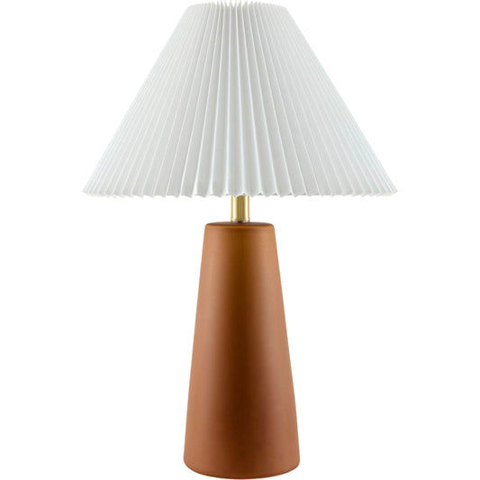 Vikundu Accent Table Lamp by Livabliss in hand painted. Made from ceramic, polyester, iron in a unique style.