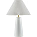 Vikundu Accent Table Lamp by Livabliss in hand painted. Made from ceramic, polyester, iron in a unique style.