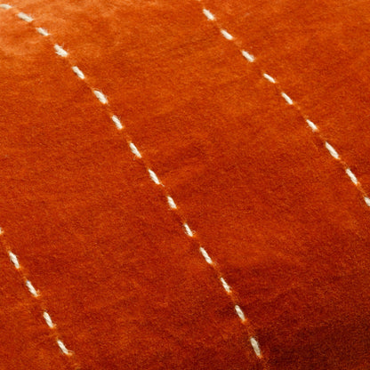 Velvet Kantha Pillow - 32050 by Surya. Made from front: 100% cotton velvet, back: 100% cotton velvet in a modern style.