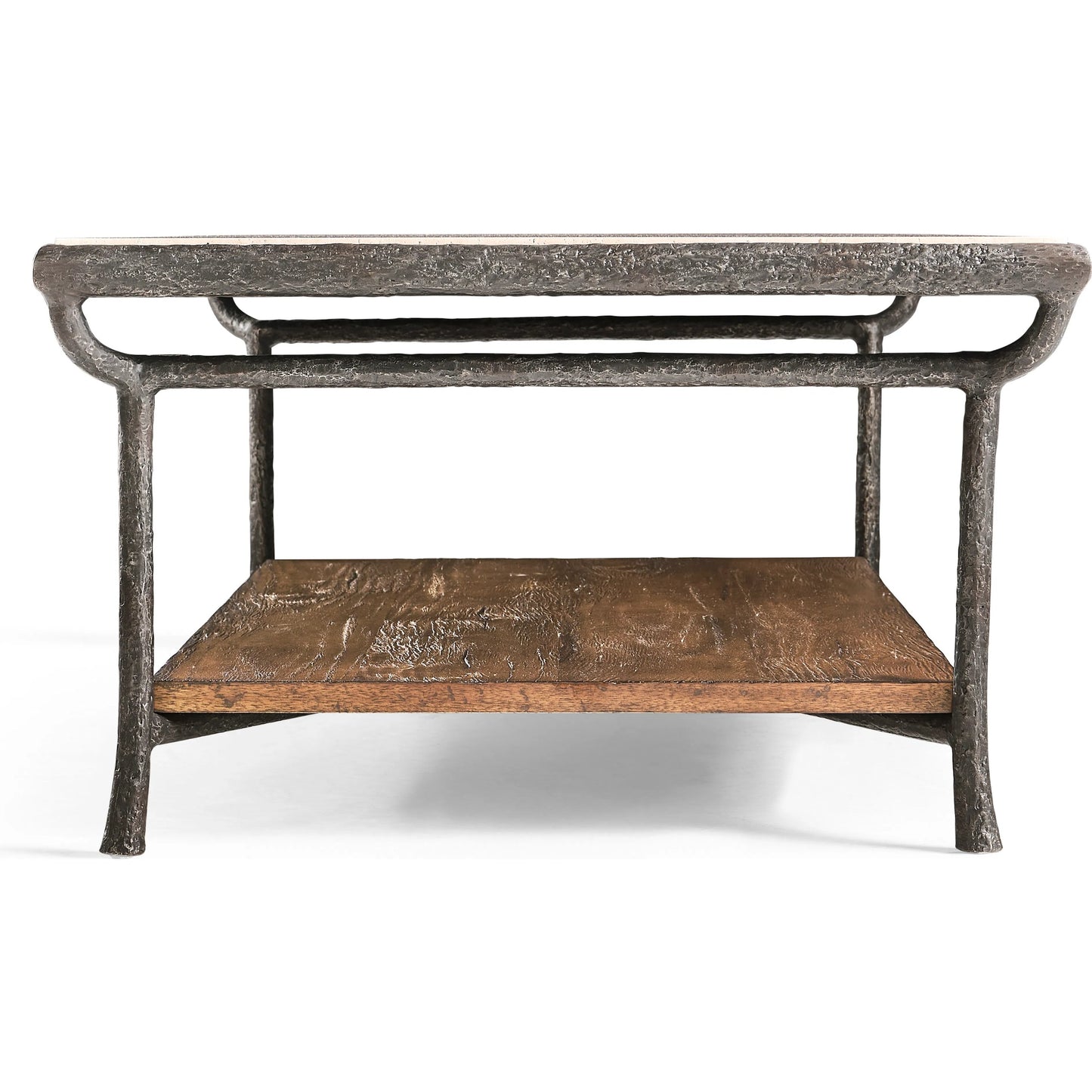 003 SI-2535718 | Additional Silo | Forge Iron Cocktail Table by Jonathan Charles in cast metal finish. Made from main aluminum in a unique style.