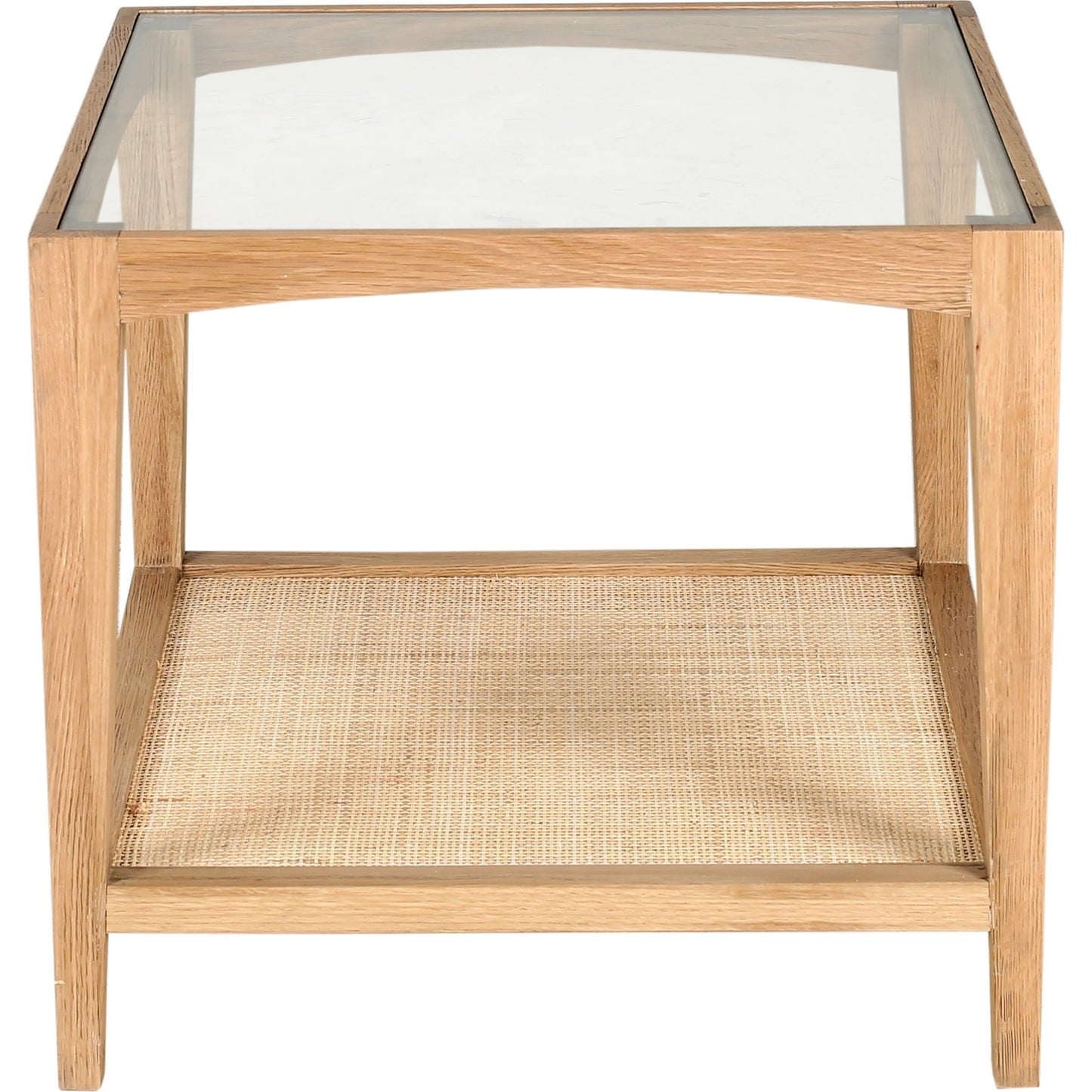 002 SI-1771700 | Additional Silo | Harrington Side Table by Moe's Home Collection in natural. Made from solid oak frame, tempered glass top, natural antique shelf in a coastal style.