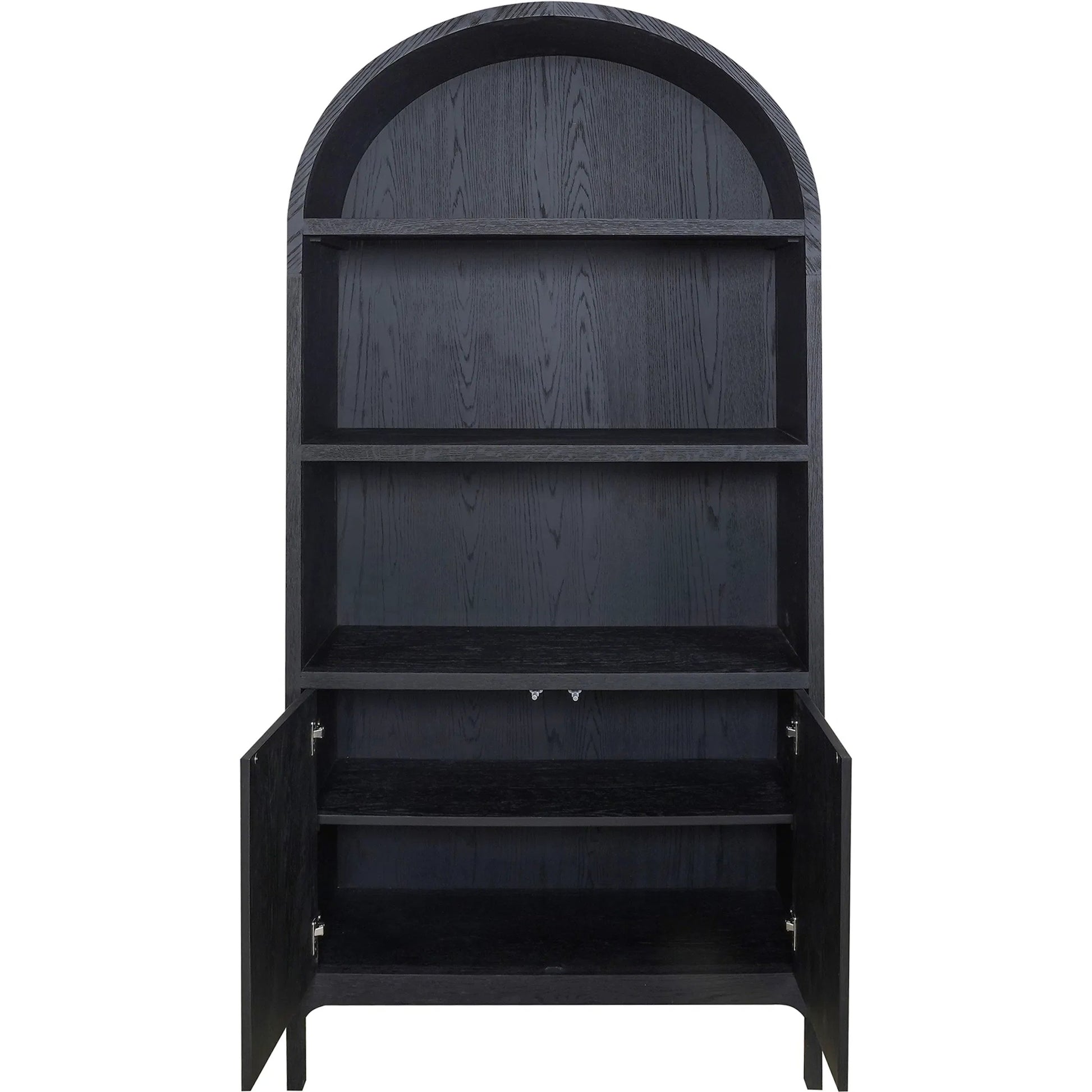 Wilde Display Cabinet by Moe's Home Collection in black. Made from solid oak, oak veneer, plywood in a modern style.