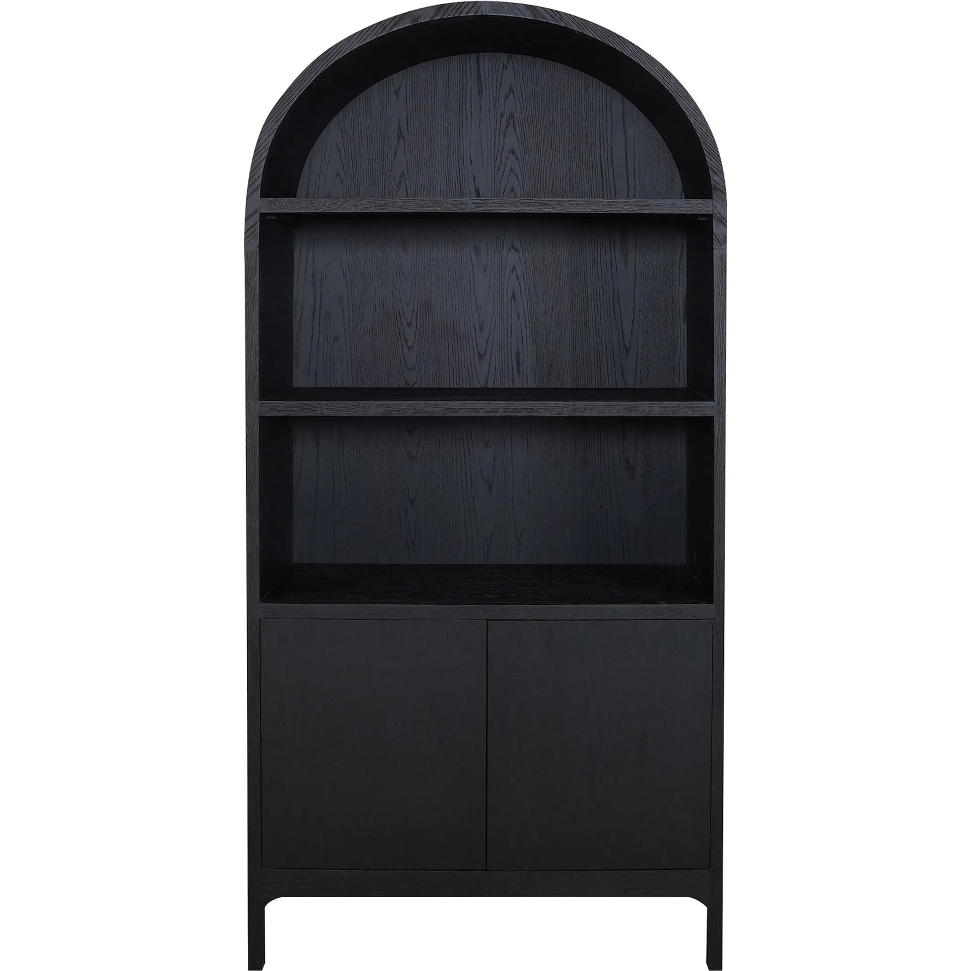 Wilde Display Cabinet by Moe's Home Collection in black. Made from solid oak, oak veneer, plywood in a modern style.