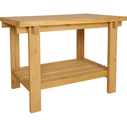 August Counter Table by Moe's Home Collection in natural. Made from solid oak frame, plywood top support in a modern style.