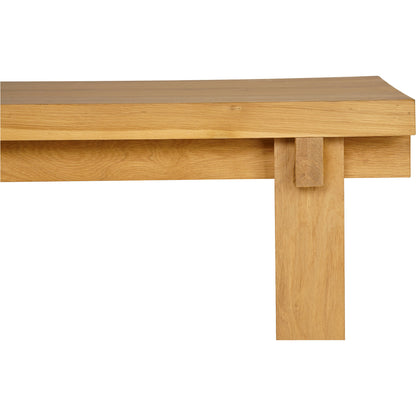 August Counter Table by Moe's Home Collection in natural. Made from solid oak frame, plywood top support in a modern style.