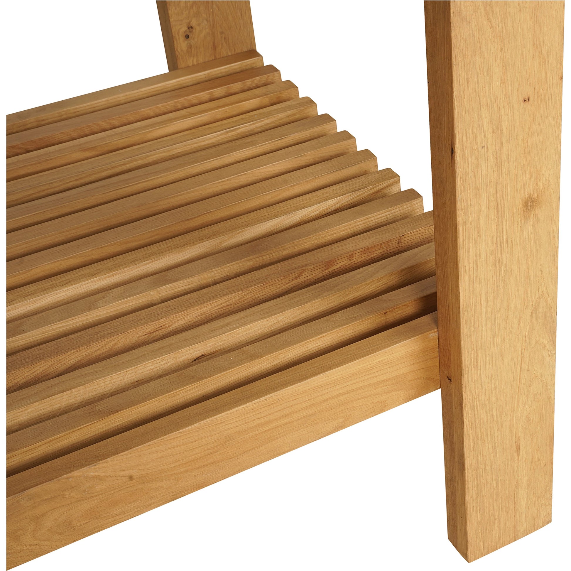 August Counter Table by Moe's Home Collection in natural. Made from solid oak frame, plywood top support in a modern style.