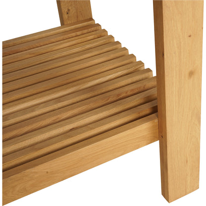 August Counter Table by Moe's Home Collection in natural. Made from solid oak frame, plywood top support in a modern style.