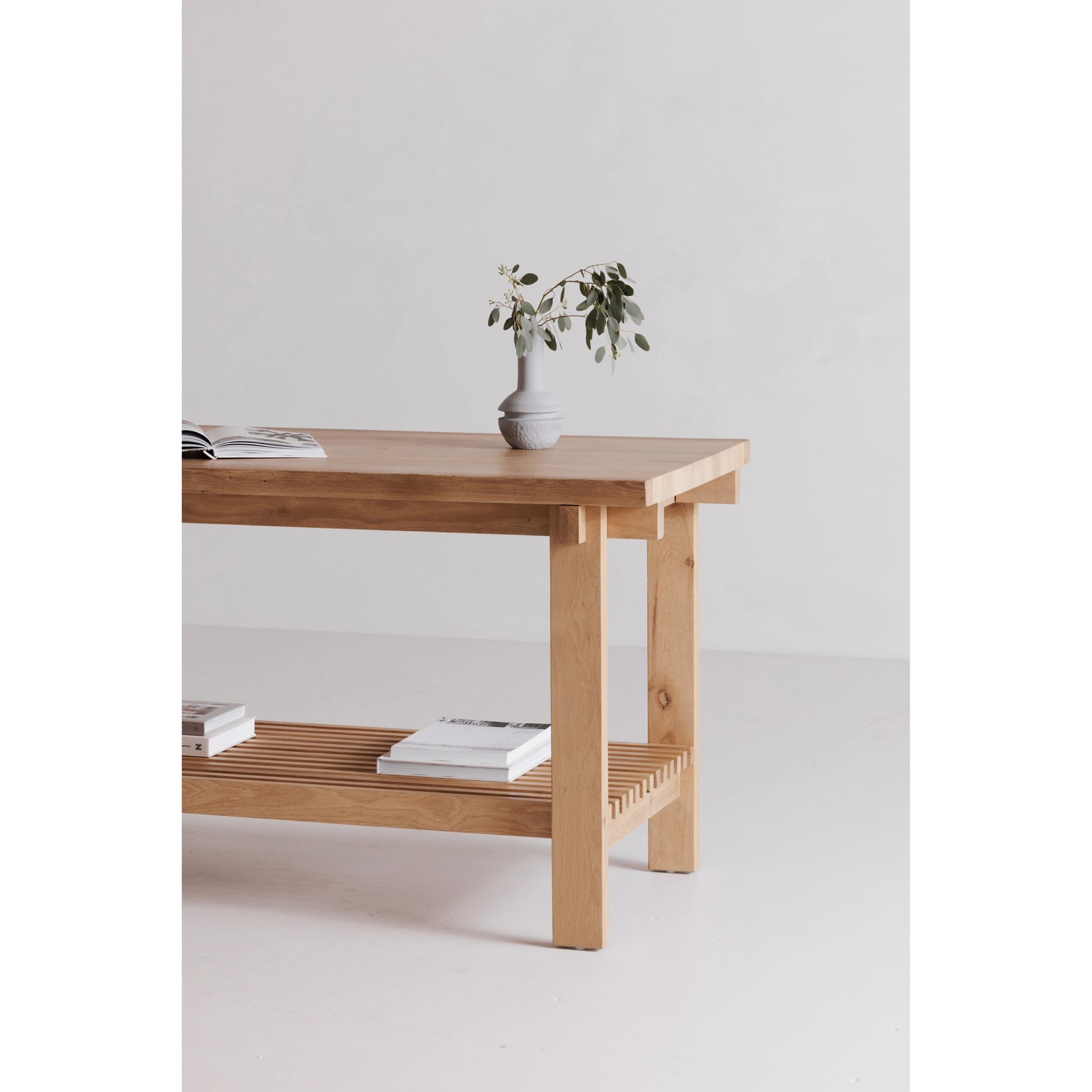 August Counter Table by Moe's Home Collection in natural. Made from solid oak frame, plywood top support in a modern style.