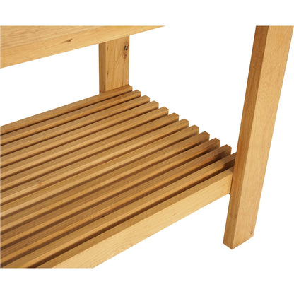 August Counter Table by Moe's Home Collection in natural. Made from solid oak frame, plywood top support in a modern style.