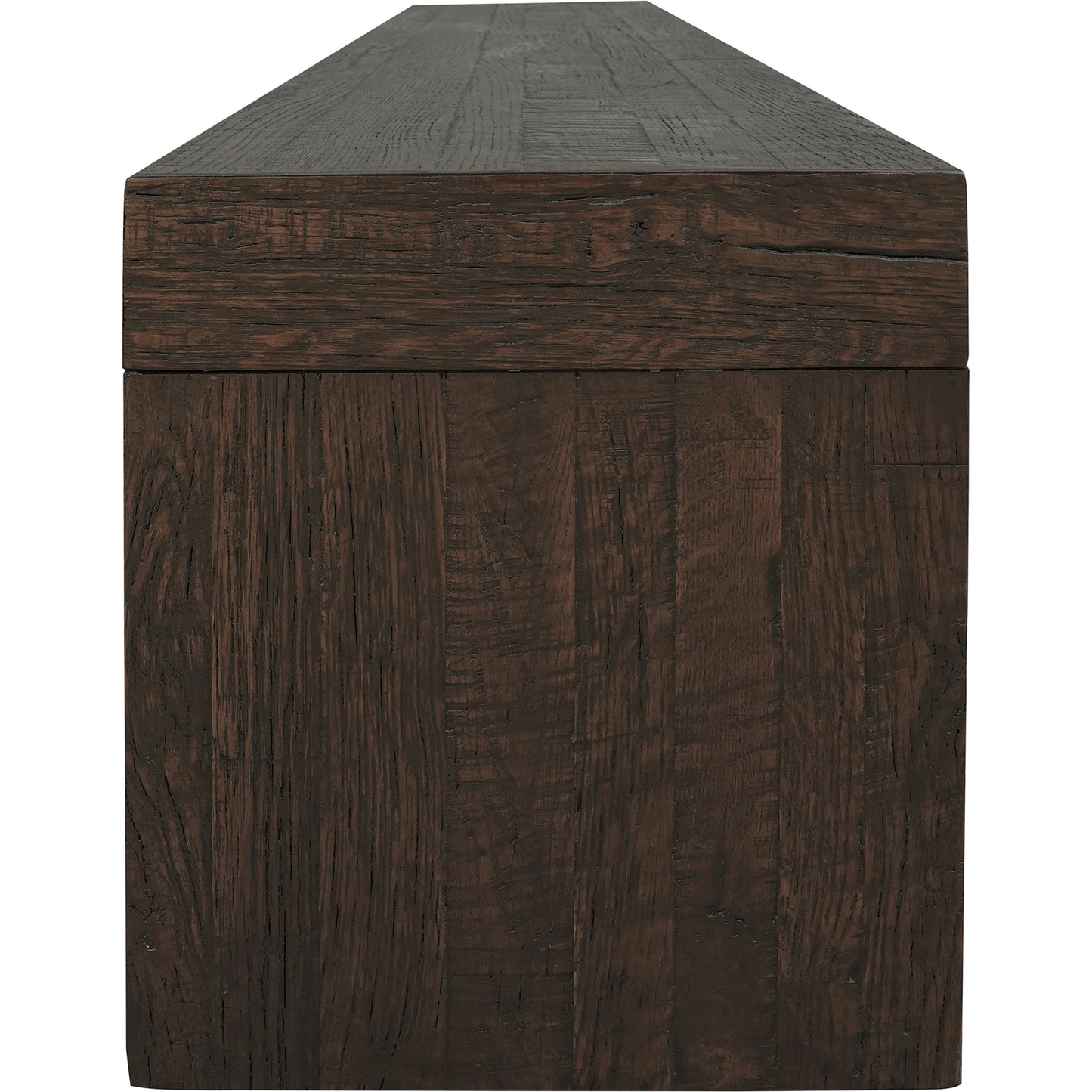 004 SI-1985214 | Additional Silo | Evander Dining Bench by Moe's Home Collection in rustic brown. Made from solid reclaimed oak, plywood support in a modern style.