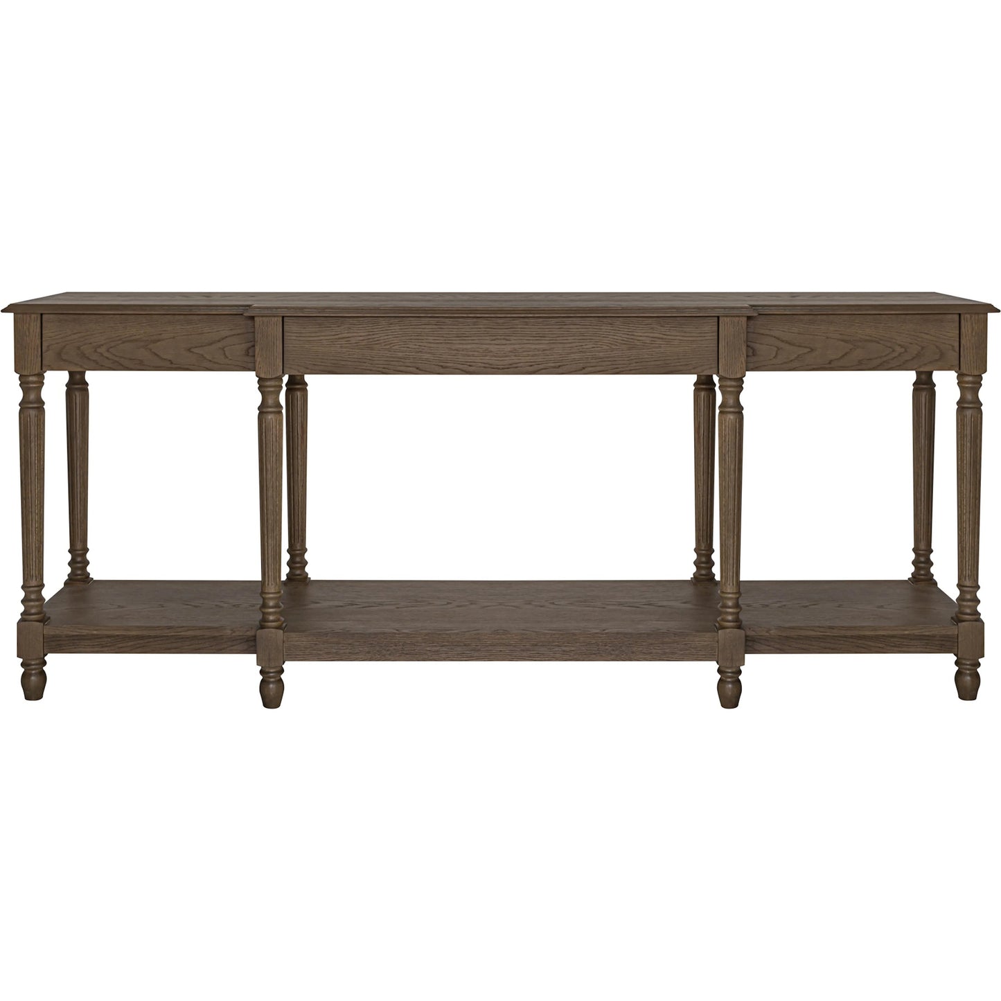 001 SI-2441506 | Primary Silo | Martha Console Table by Moe's Home Collection in brown. Made from solid oak frame, oak veneer over plywood top, oak veneer drawer interior in a traditional style.