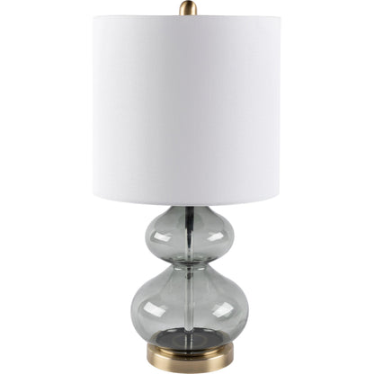 Volcano - 29404 by Surya in charcoal, gold, translucent, white, metallic brass and antiquedtranslucentantiqued. Made from linen, polyester, glass, metal in a transitional style.