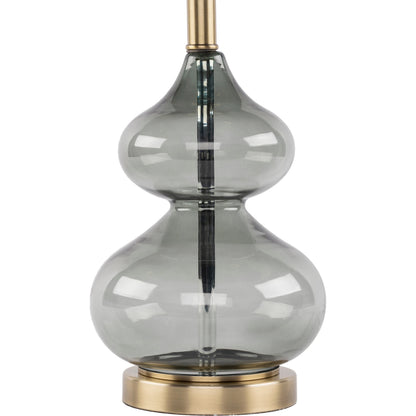 Volcano - 29404 by Surya in charcoal, gold, translucent, white, metallic brass and antiquedtranslucentantiqued. Made from linen, polyester, glass, metal in a transitional style.