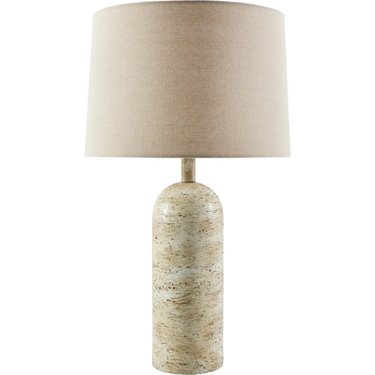 Valle Accent Table Lamp by Surya in paintedpainted. Made from resin, linen, plastic in a unique style.