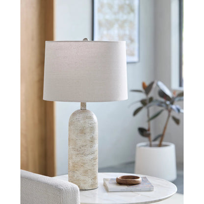 Valle Accent Table Lamp by Surya in paintedpainted. Made from resin, linen, plastic in a modern style.