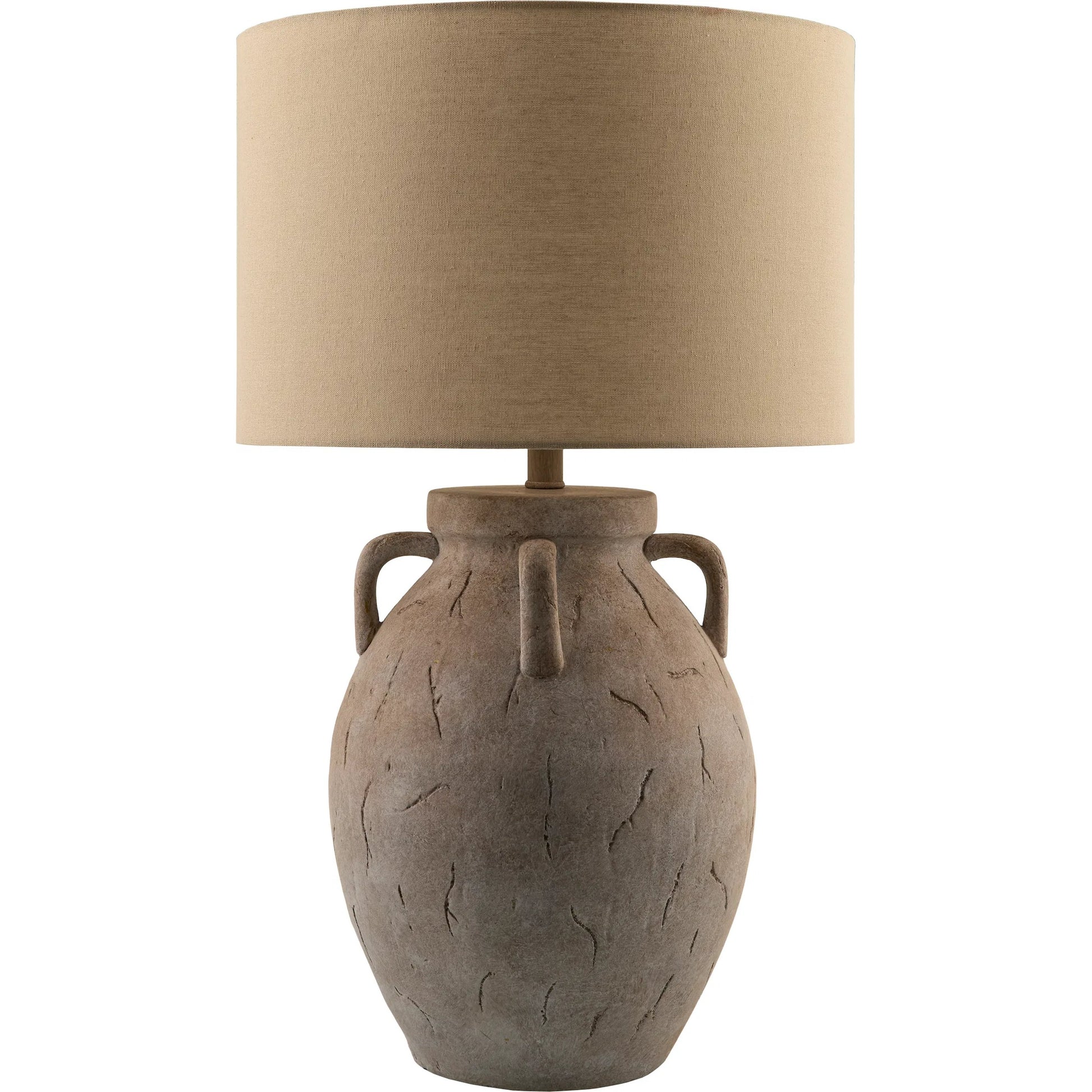 Valmont Accent Table Lamp 626011 by Surya in paintedpainted. Made from ceramic, linen, polyester, resin in a transitional style.