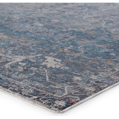 Cicely Rug by Jaipur Living in blue, gray. Made from 65% polyester 35% viscose in a unique style.