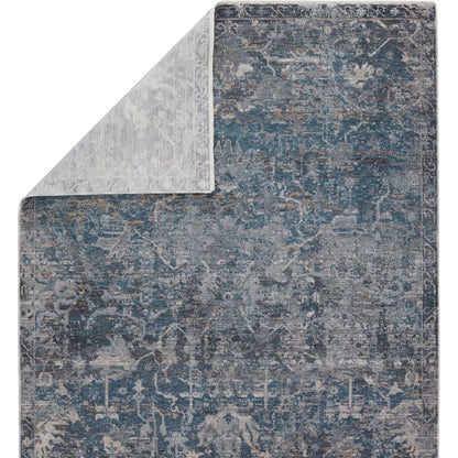 Cicely Rug by Jaipur Living in blue, gray. Made from 65% polyester 35% viscose in a unique style.