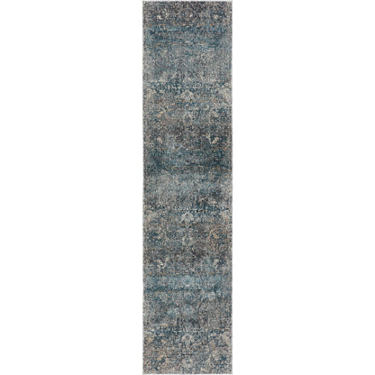Valentia VLN12 Rug by Jaipur Living in blue, gray. Made from 65% polyester 35% viscose in a unique style.
