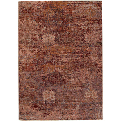 Ozella Rug by Jaipur Living in red, rust. Made from 65% polyester 35% viscose in a unique style.