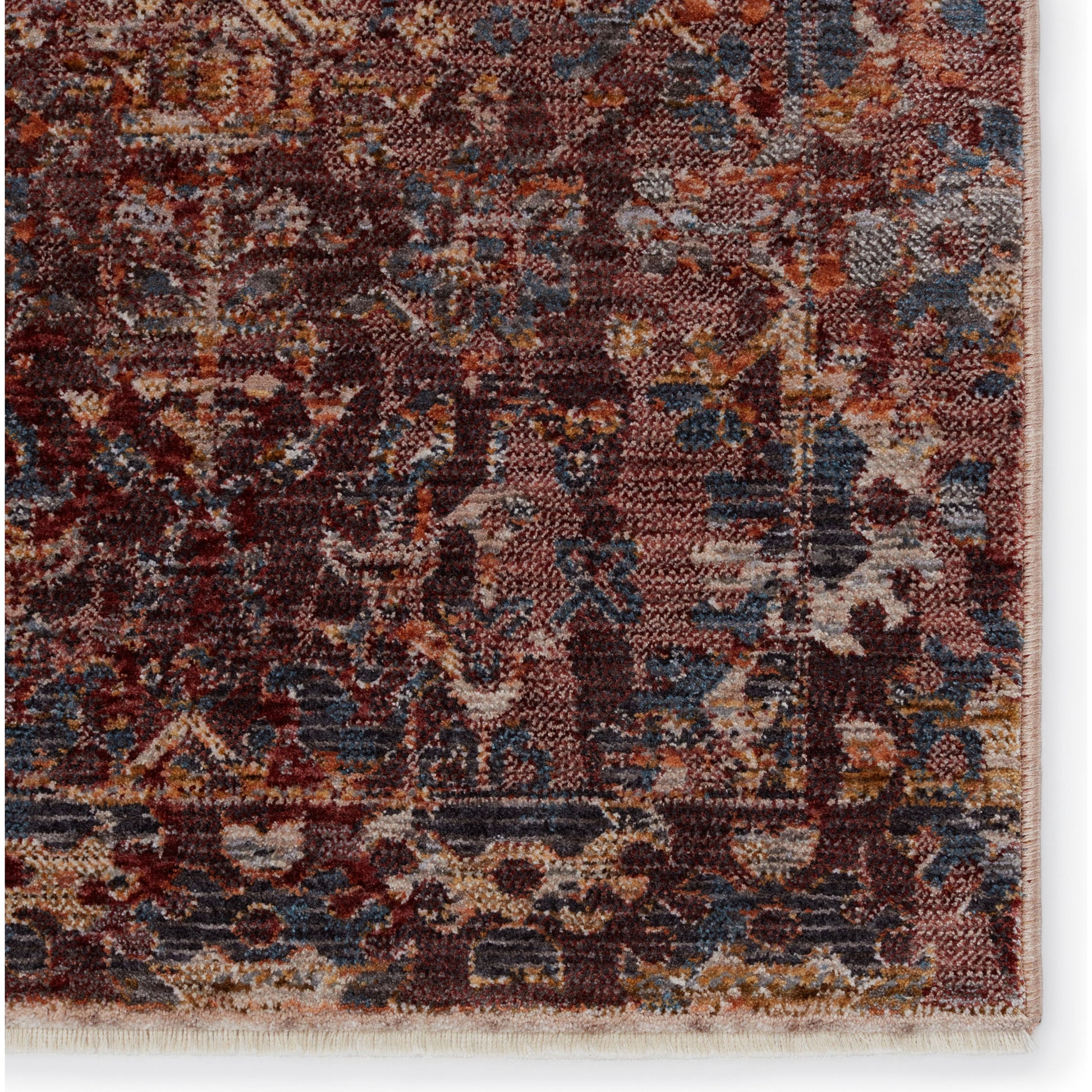 Marisol Rug by Jaipur Living in maroon, blue. Made from 65% polyester 35% viscose in a unique style.