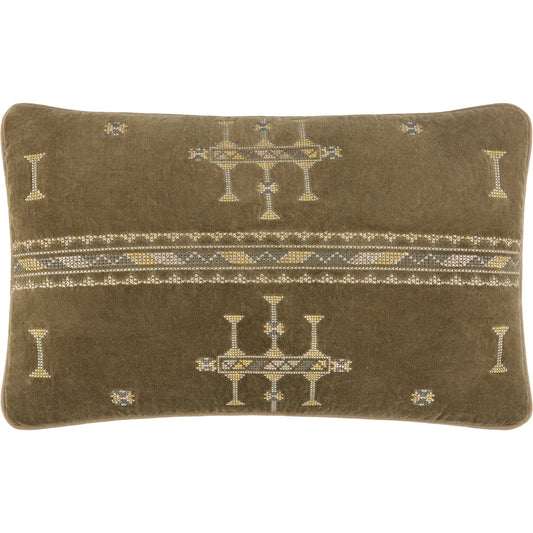 Velour Pillow - 493881 by Surya. Made from unique in a traditional style.