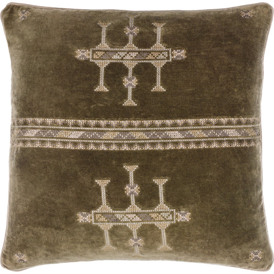 Velour Pillow - 493881 by Surya. Made from unique in a traditional style.