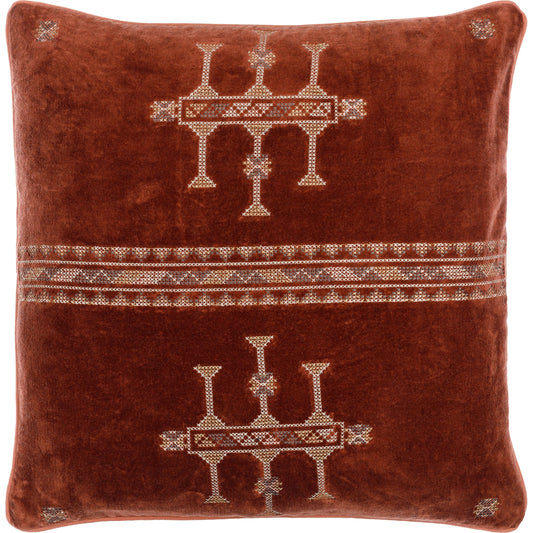Velour Pillow - 493881 by Surya. Made from unique in a traditional style.