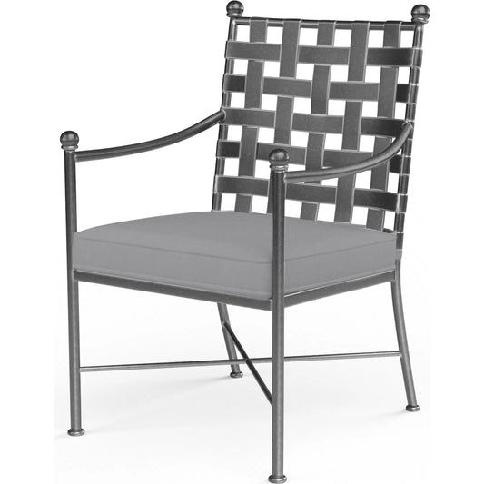 Provence Outdoor Dining Chair by Sunset West. Made from wrought iron in a modern style.