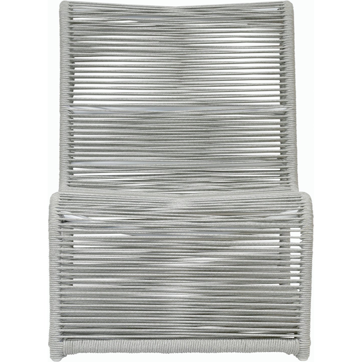 007 SI-2167074 | Additional Silo | Milano Outdoor Armless Club Chair by Sunset West. Made from olefin rope in a coastal style.