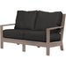 Laguna Outdoor Loveseat by Sunset West in browns. Made from aluminum in a modern style.