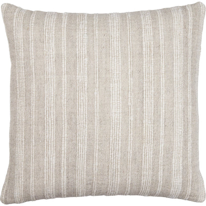 Vermont Pillow - 481785 by Surya in taupe, ivory. Made from linen, cotton in a modern style.